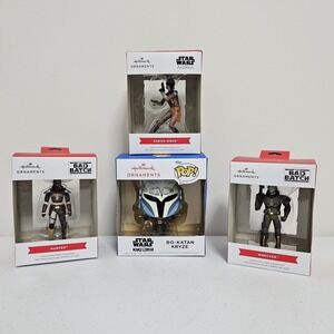 NWT Star Wars Lot Of 4 Hallmark Disney Christmas Tree Ornaments Collectibles